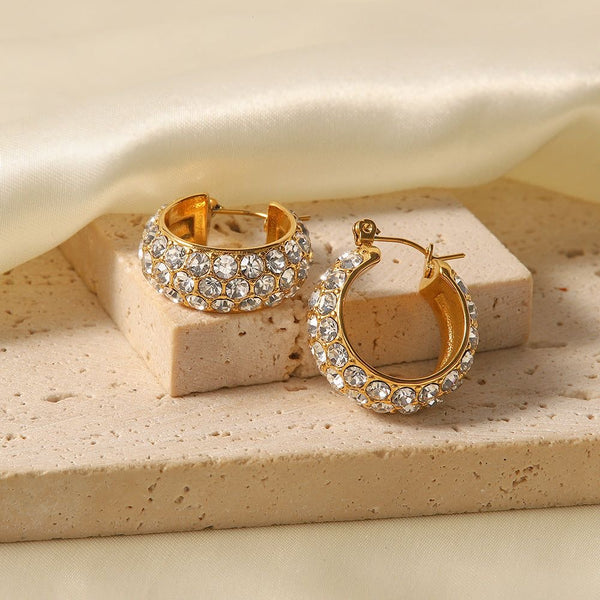 Chloe Sparkle Hoops