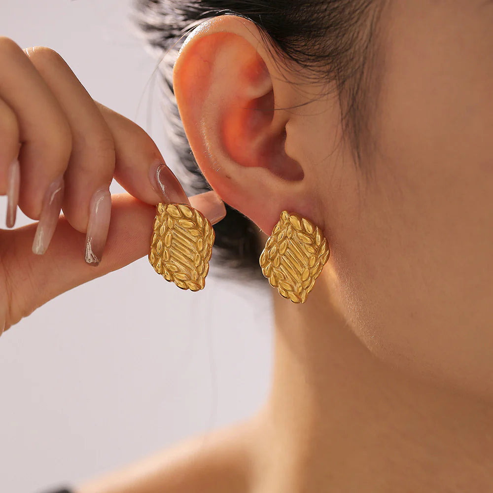 Linear Weave Luxe Earrings