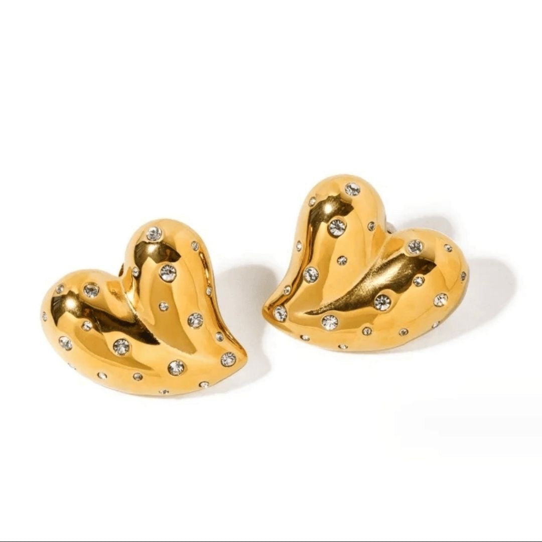 Heart Sparkle Studs