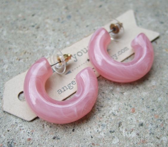 Lily Pink Hoops