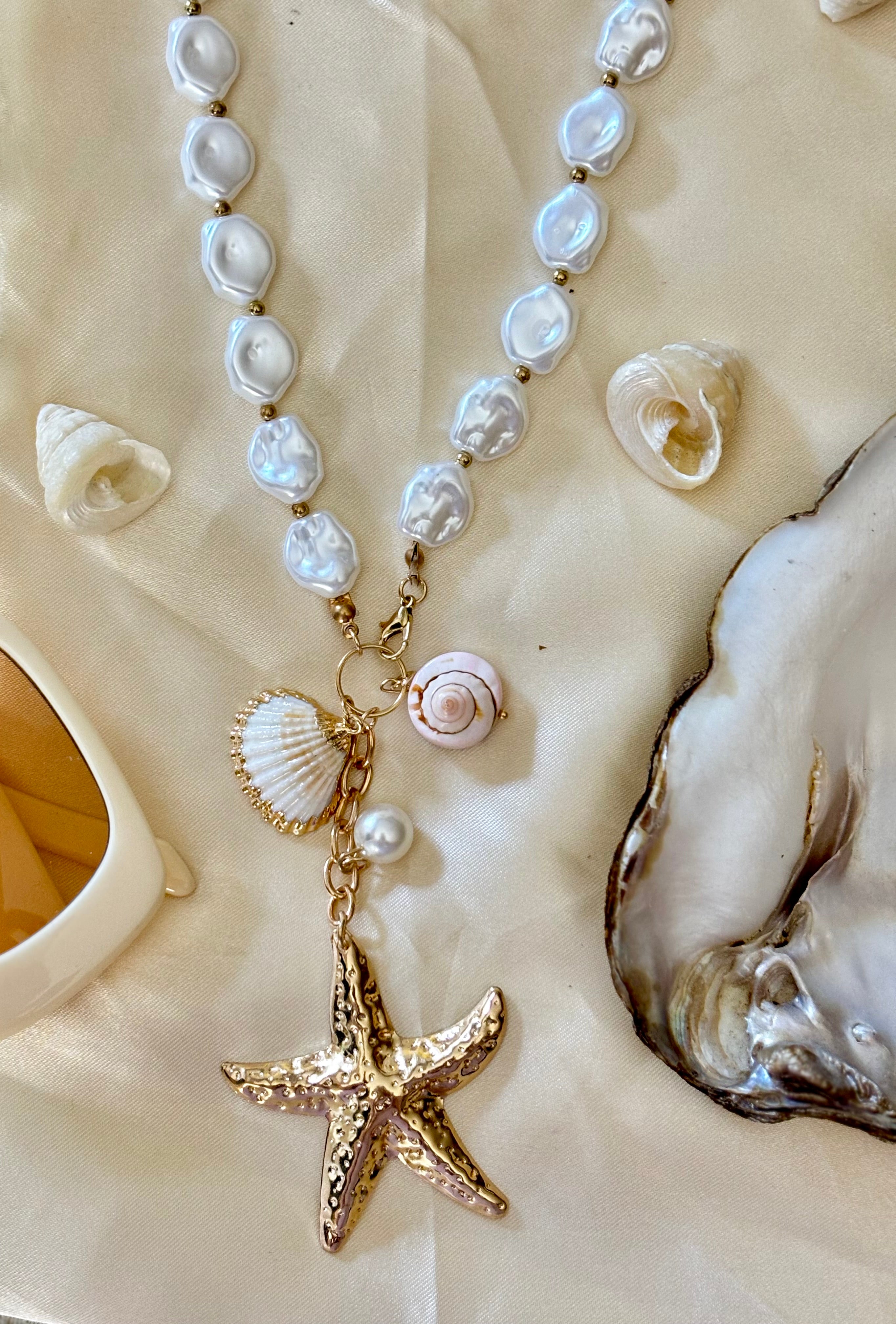 Ocean Star Pearl Necklace