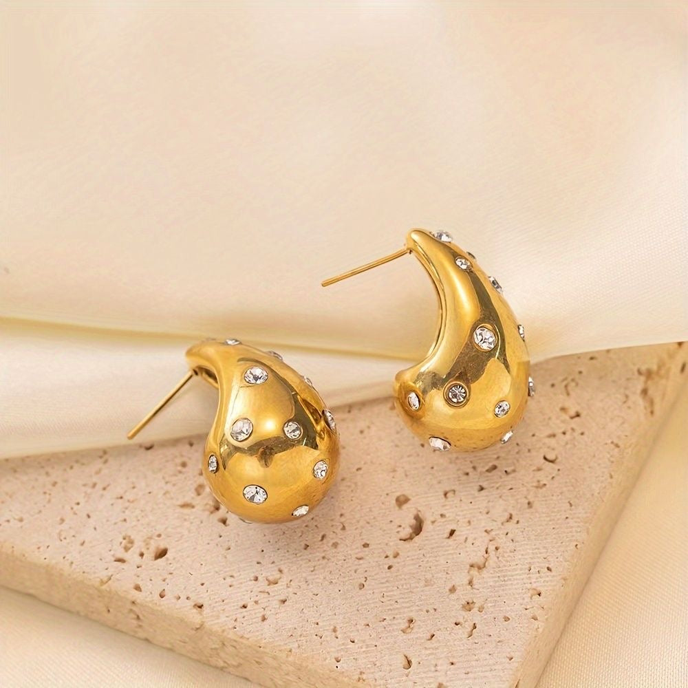 Luxe Teardrop Studs