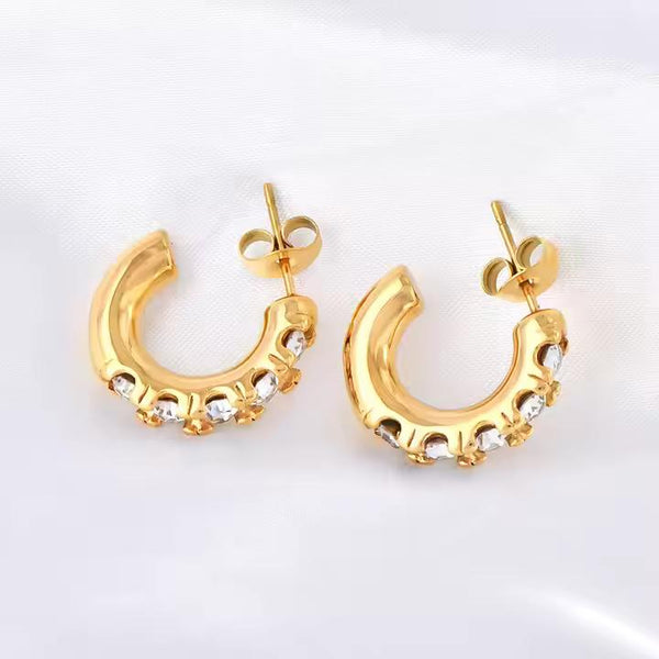 Demi Luxe Diamond Hoops