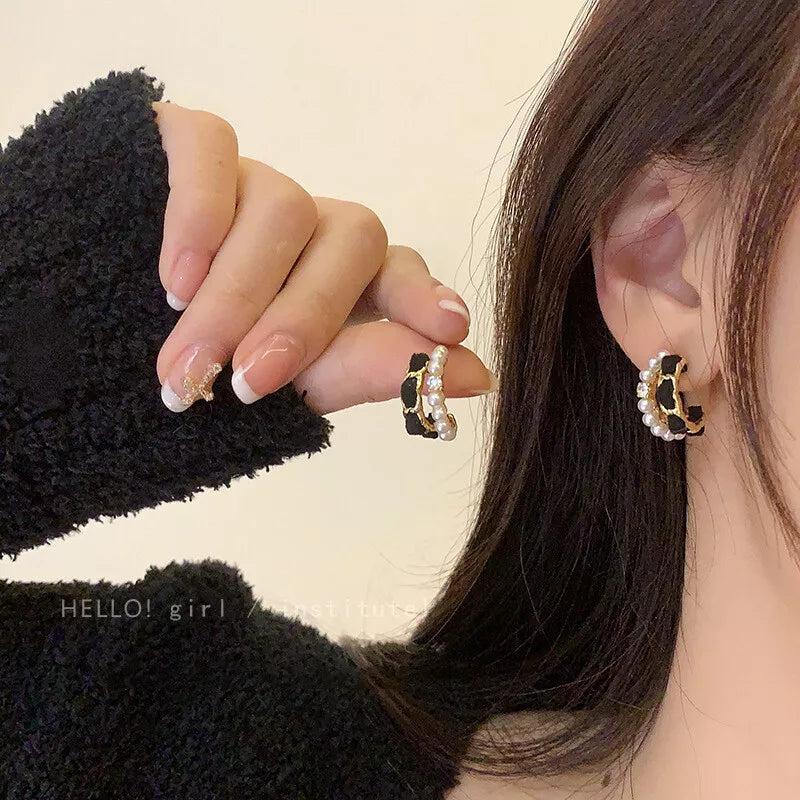 Zara Mini Pearl Hoops