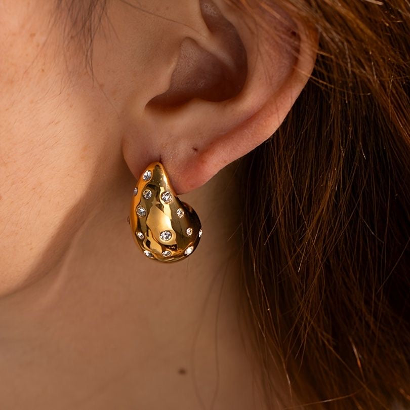 Luxe Teardrop Studs