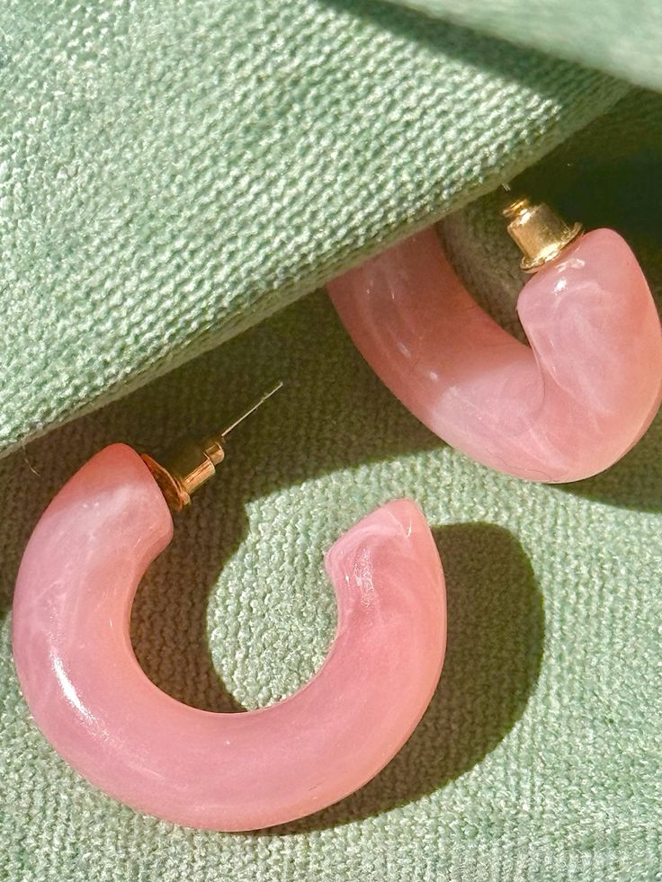 Lily Pink Hoops