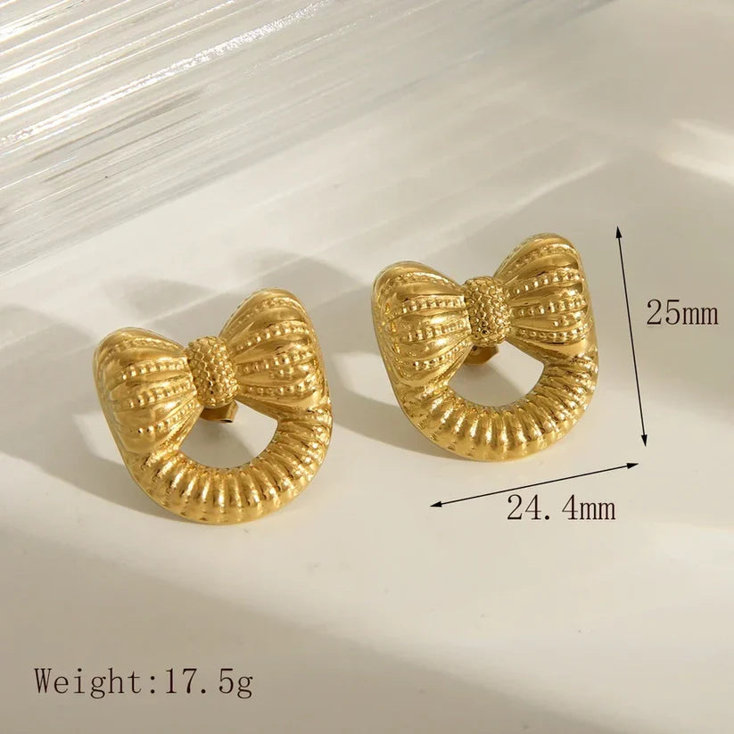 Playful Bow Studs